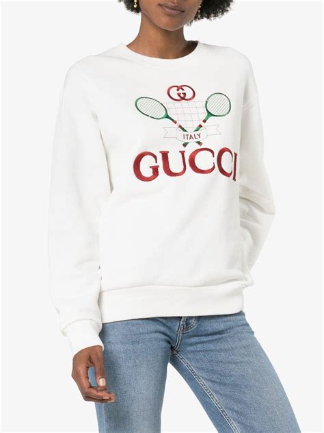 gucci tennis sweater|vintage gucci tennis sweatshirt.